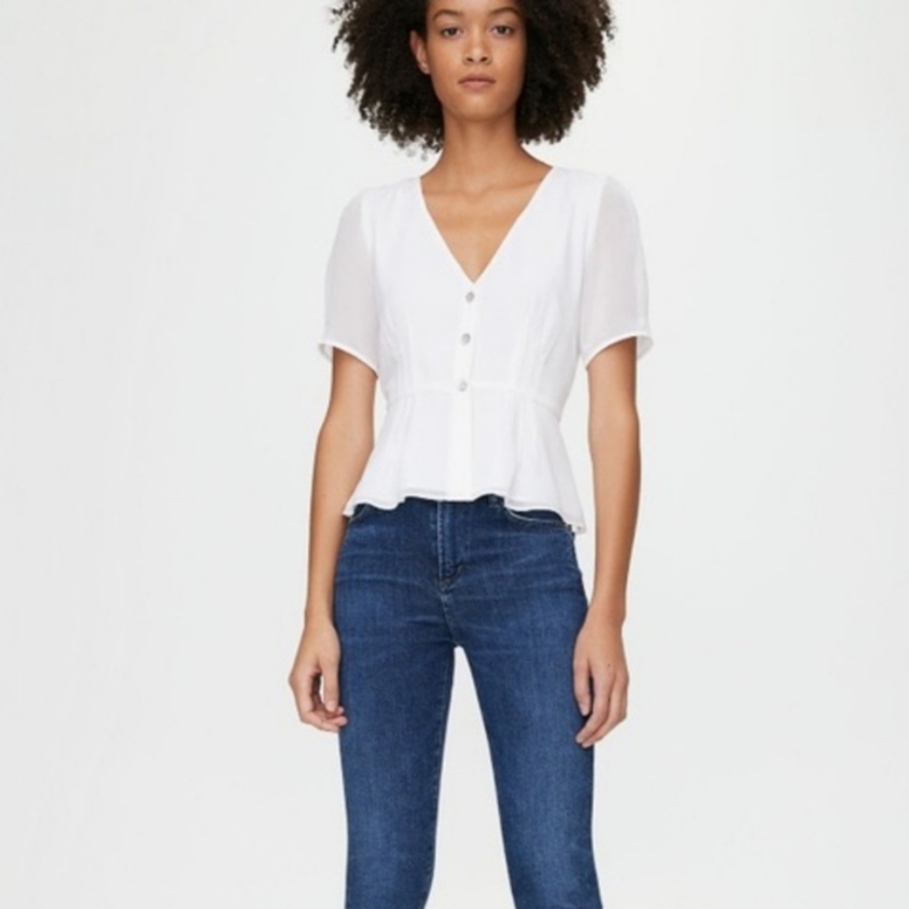 NWOT - Aritzia Wilfred | Button Front Blouse - Size 8